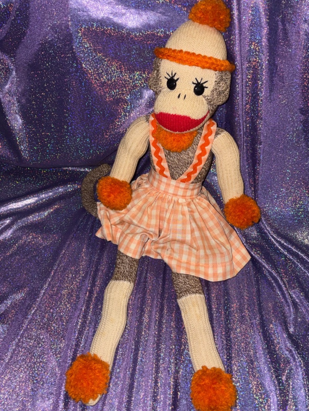 Fall Style Sock Monkey Plush